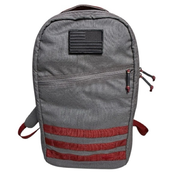 GORUCK Bullet Ruck Classic 15L in Crimson and Gray Cordura Backpack - Picture 1 of 11